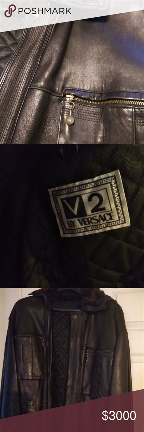 versace bomber jacket men's|versace classic v2 leather jacket.